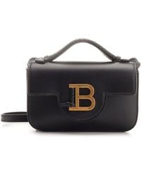 Balmain - B Buzz Logo-plaque Foldover Top Mini Tote Bag - Lyst