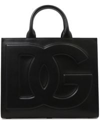 Dolce & Gabbana - Leather Dg Daily Tote Bag - Lyst