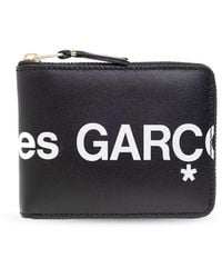Comme des Garçons - Logo Printed Zip-around Wallet - Lyst