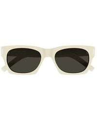 Saint Laurent - Sl 402 Rectangular Frame Sunglasses - Lyst
