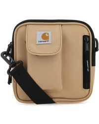 Carhartt Wip Logo Patch Zipped Messenger Bag - Natural
