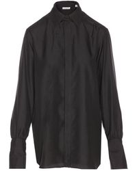 Burberry - Long Sleeved Concealed-fastened Shirt - Lyst