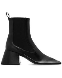 Jil Sander - Square-toe Pull-on Ankle Boots - Lyst