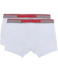 DSquared² - Logo Waistband Pack Of Two Boxers - Lyst