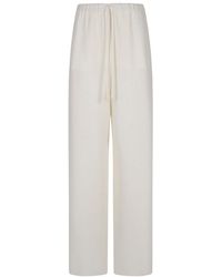 Valentino - Cady Couture Drawstring Wide-leg Pants - Lyst