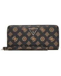 Guess - Laurel 4G Peony Logo Maxi Wallet - Lyst