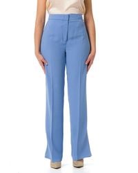 Liu Jo - Logo-charm Pleat-detailed Trousers - Lyst