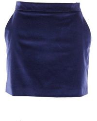 Bally - Velvet Mini Skirt - Lyst