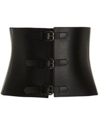White Etro 3cm Leather Belt in Black Womens Belts Etro Belts 
