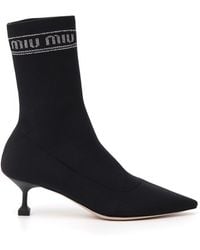 Miu Miu - Sock Boots - Lyst