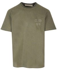 Golden Goose - Embroidered Logo T-shirt - Lyst