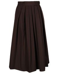 Aspesi - Flared Midi Skirt - Lyst