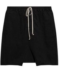 Rick Owens Short Pods Drawstring in Black for Men | Lyst Rick Owens Short Pods Drawstring in Black for Men | Lyst