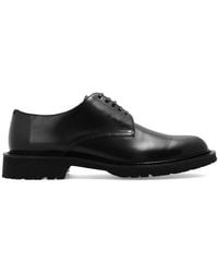 Saint Laurent - 'army' Leather Derby Shoes, - Lyst