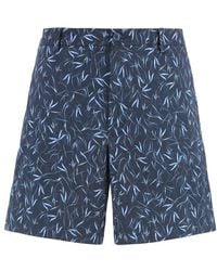 BOSS - Printed Bermuda Shorts - Lyst