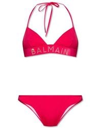 Balmain - Bikini With Logo - Lyst