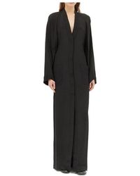 Max Mara Citrus Poplin Long Dress in Brown | Lyst Canada