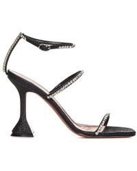 AMINA MUADDI - Gilda Embellished Open Toe Sandals - Lyst