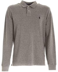 Polo Ralph Lauren - Logo Embroidered Long-sleeved Polo Shirt - Lyst