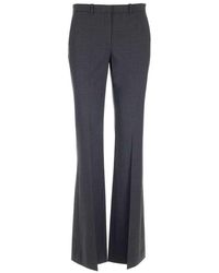 Theory Stretch Wool Tailored Pants - Blue