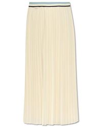 Moncler - Long Pleated Skirt - Lyst