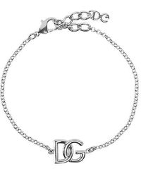 Dolce & Gabbana Dg Logo Link Bracelet - White
