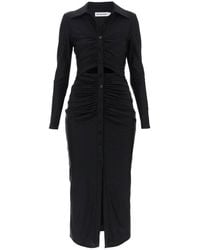 Self-Portrait - Jersey Dress With Drapery - Lyst