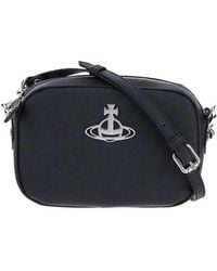 Vivienne Westwood - Orb Plaque Zipped Small Crossbody Bag - Lyst