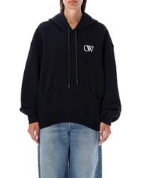 Off-White c/o Virgil Abloh - Flock Ow Over Hoodie - Lyst