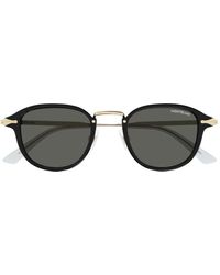 Montblanc - Eyewear Round Frame Sunglasses - Lyst