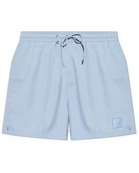 Emporio Armani - Logo Patch Drawstring Swim Shorts - Lyst