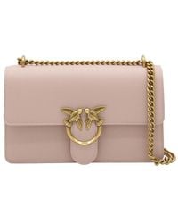 Pinko - Leather Love One Shoulder Bag - Lyst