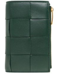 Bottega Veneta Leather Wallet - Green