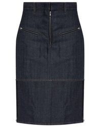 Jil Sander - Denim Skirt - Lyst