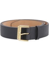 Fendi - Leather Belt With Metal Buckle - Lyst