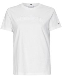 White Tommy Hilfiger T-shirts for Women | Lyst