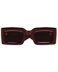 Alexander McQueen - Rectangle Frame Sunglasses - Lyst