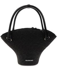 Balenciaga - Shopper Bag With Logo - Lyst