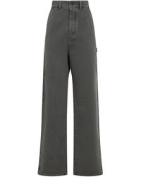 Miu Miu Carpenter Pants in Gray | Lyst