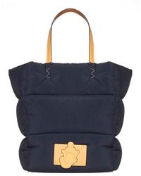 Moncler Genius - Nylon And Leather Tote Bag - Lyst
