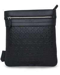 Ferragamo Textured-leather Pouch in Black for Men Mens Bags Pouches and wristlets 