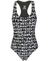 Vetements - Graffiti Monogram Swimsuit - Lyst