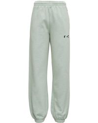 Off-White c/o Virgil Abloh Green Cotton Joggers With Logo Print