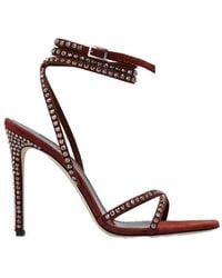 Paris Texas - Holly Zoe Embellished Ankle Strapped Sandals - Lyst