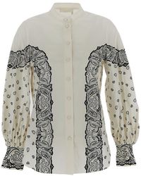Chloé - Pattern Printed Poplin Shirt - Lyst