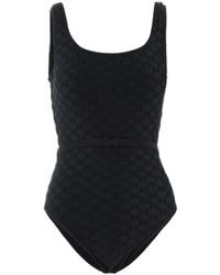 Karl Lagerfeld - One-Piece Swimsuit With Logo - Lyst