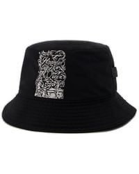 Alexander McQueen - Hat In Black Canvas - Lyst