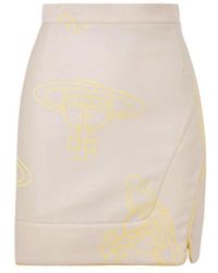 Vivienne Westwood - Orb Printed Mini Skirt - Lyst