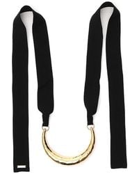 Marni - Ribbon Tie Metal Choker Necklace - Lyst