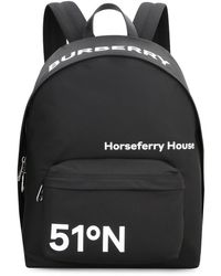 Burberry Horseferry Printed Zipped Backpack - Black